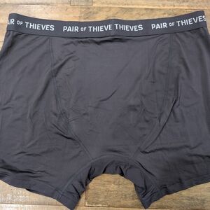 Men's Black Boxer Briefs, Pair Of Thieves, Size XL
